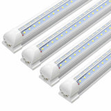 8' T8 Integrated LED Tube Lights -  6500K - 72W - Clear