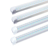 8' T8 Integrated LED Tube Lights -  6500K - 72W - Clear